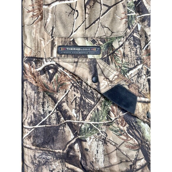 Hunting Vest XXL Cold Weather Gear Quilt Lined Game Pouch Mens Realtree Camo - Picture 4 of 16